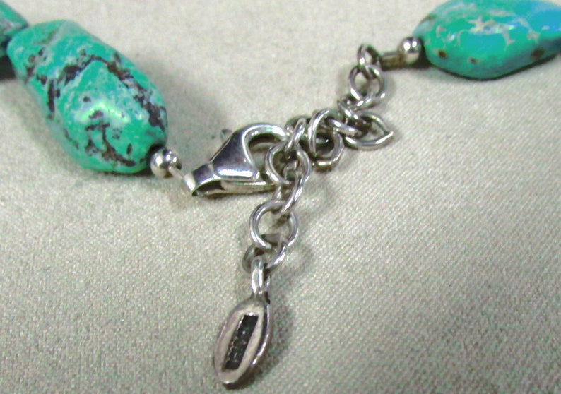 C Barse Sterling Silver and Turquoise Necklace image 3