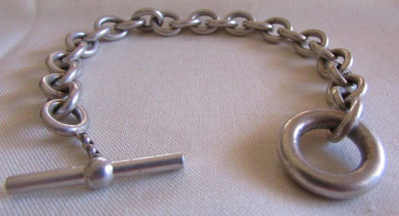Sterling Silver Toggle Bracelet 7 12