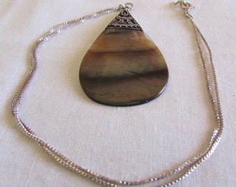 Sterling Silver and Shell Necklace +