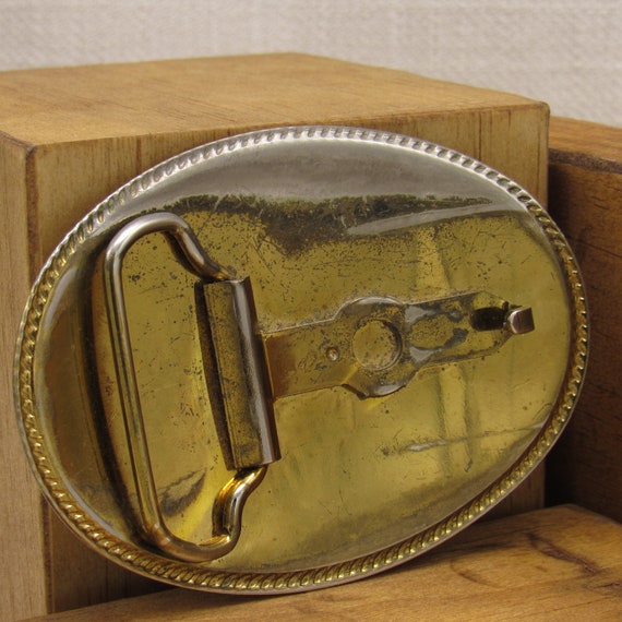 Large Oval Leather Kachina Belt Buckle + - image 4