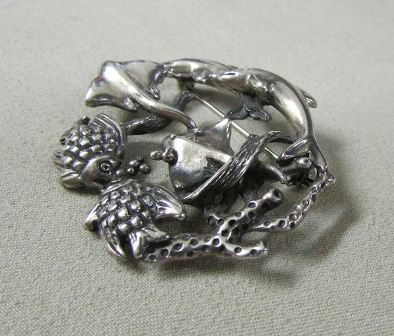 Épingle Cristal Silver Seal - Motif Otter, Ocean, Alaska, Neuf Sans Emballage