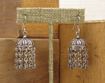 Sterling Silver Wire Dangle Earrings +