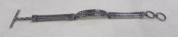 Sterling Silver Toggle Link Bracelet + - image 2