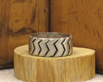 925 Sterling Silver Vintage Mexico Maze Band Ring Size 8.75 - Etsy