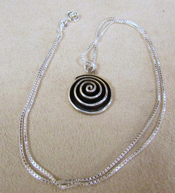 Spiral Charm Sterling Silver Anklet main image 0