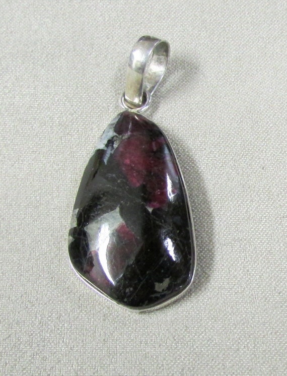 Sterling Silver Ruby Zoisite Pendant + - image 4