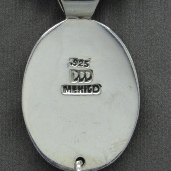 Bold Sterling Silver and Ruby Zoisite Pendant - image 6