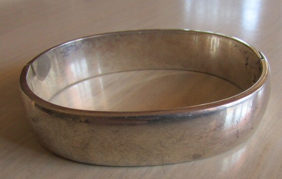 cuff bangle solid 925 sterling silver heavy bracelet handmade