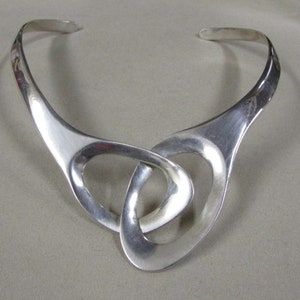 Sterling Silver Collar Necklace from Mexico +