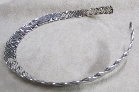 Braided Sterling Silver Collar Necklace + - image 2