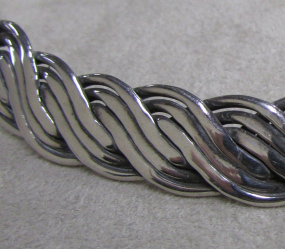 Braided Sterling Silver Collar Necklace + - image 4