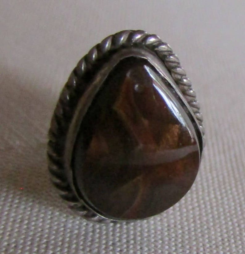 Sterling Silver and Fire Agate Tie Tack