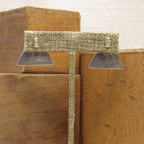 Sterling Silver Triangular Post Earrings from Mex… - image 4