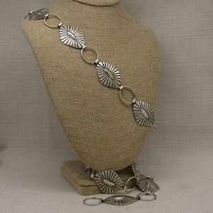 Sterling Silver 39&quot;  LInk Concho Belt +