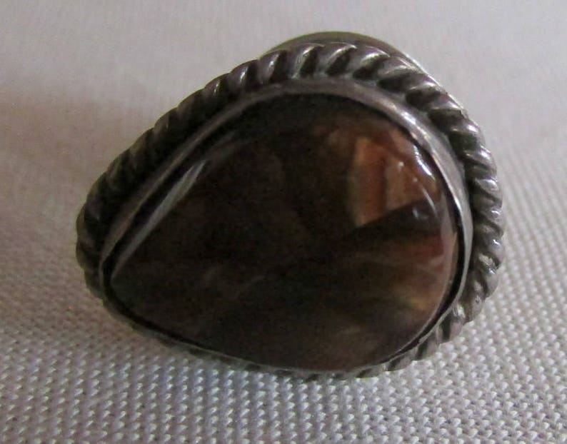 Sterling Silver and Fire Agate Tie Tack