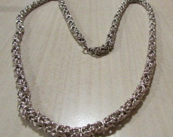 Heavy Handmade Sterling Silver Chain. 28" +