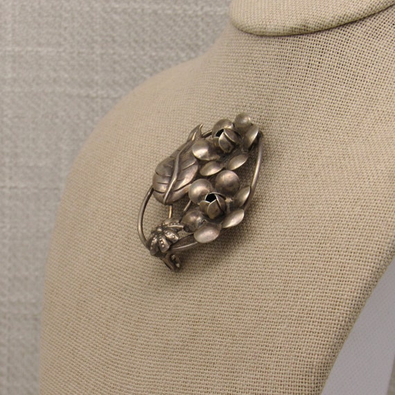 Sterling Silver Flower Pin by Lang + - image 3