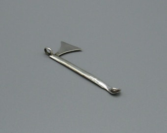 Sterling Silver Axe and Spoon Pendant