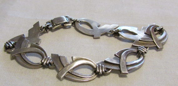 WRE Sterling Silver Link Bracelet + - image 2