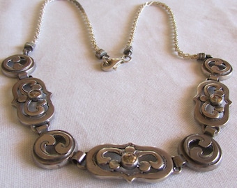 Sterling Silver and Citrine Necklace +