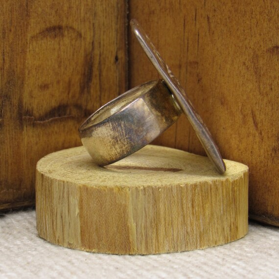 Sterling Silver Large Rectangular Ring from Italy… - image 4