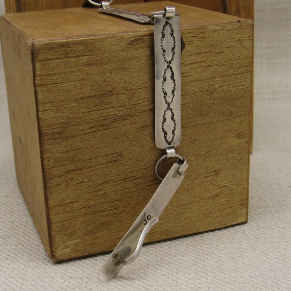 Sterling Silver 7/16" Wide Rectangular Concho Bel… - image 4