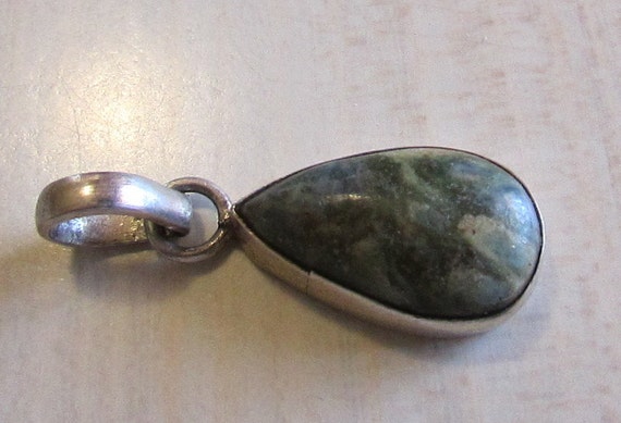 Sterling Silver and Ruby Zoisite Pendant + - image 3