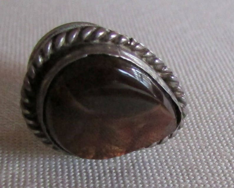 Sterling Silver and Fire Agate Tie Tack