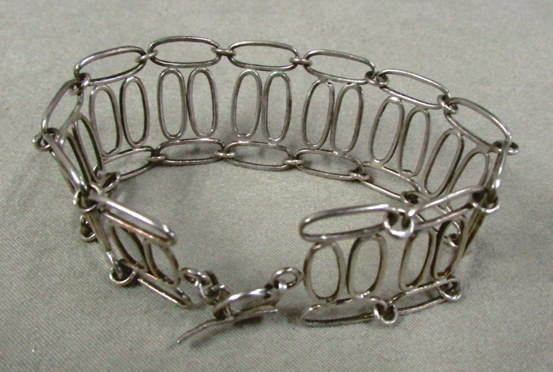 Handmade Sterling Silver Wire Link Bracelet