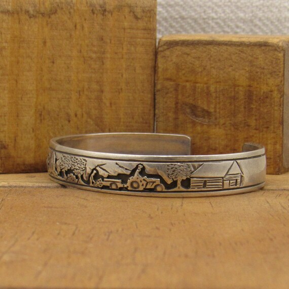 Sterling Silver Story Cuff Bracelet + - image 3