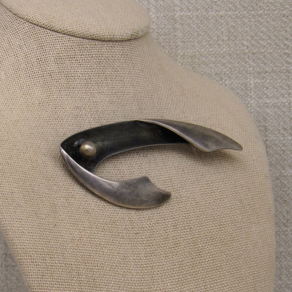 Sigfrido Pineda Taxco Mexico Sterling Silver Pin + - image 2