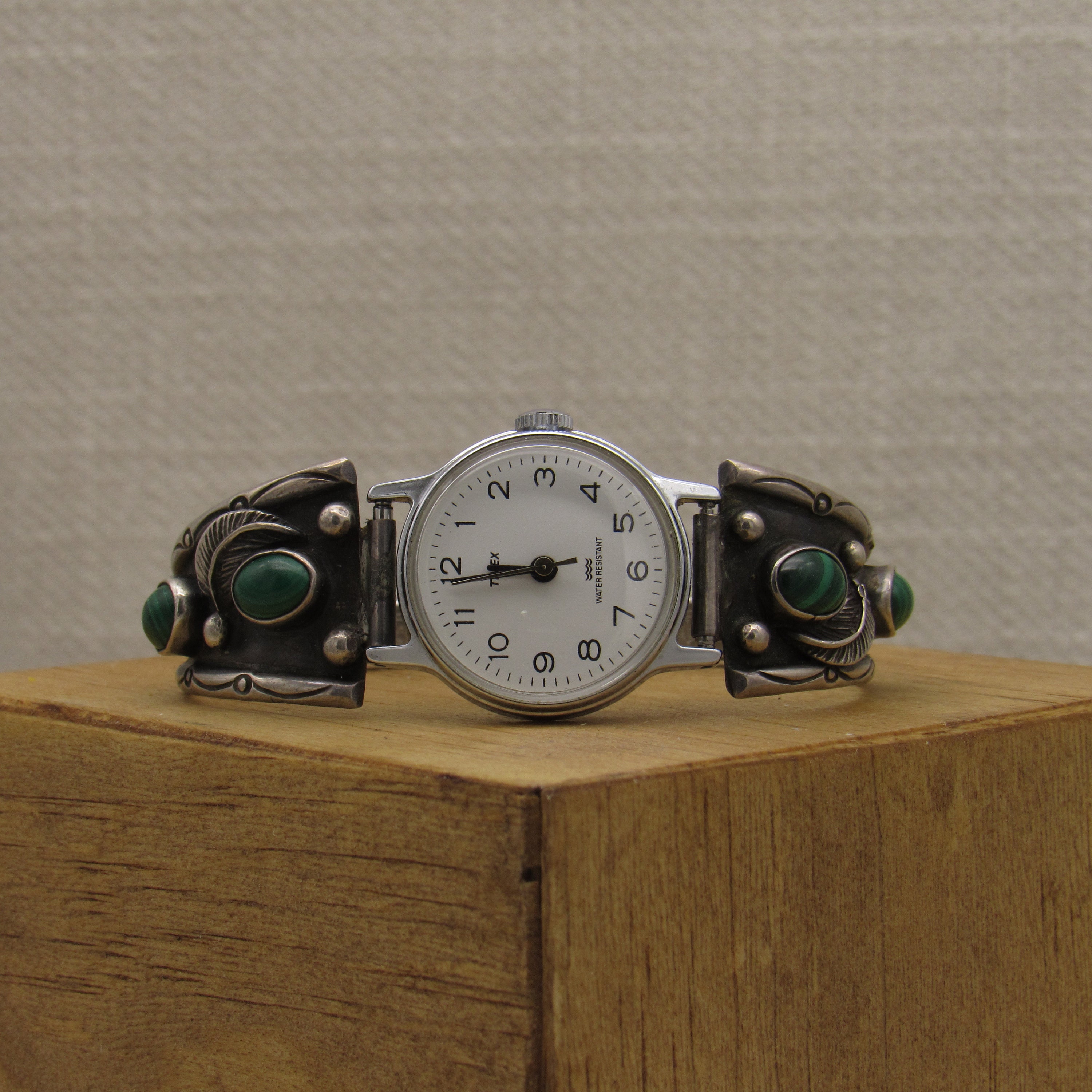 Navajo Malachite New Battery Sterling Silver 925 Watch Tips‎ 20MM 6\