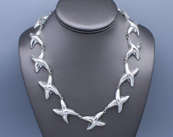 18.5" Mexican Sterling Silver X Link Necklace