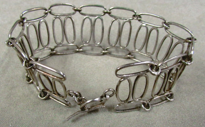 Handmade Sterling Silver Wire Link Bracelet