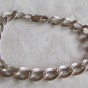 Sterling Silver Link Bracelet For Charms +