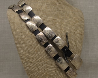 Handmade Moroccan Leather Concho Belt Boho Western Silver  display picture 1