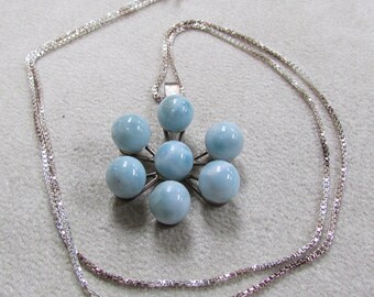 Larimar and Sterling Silver Necklace