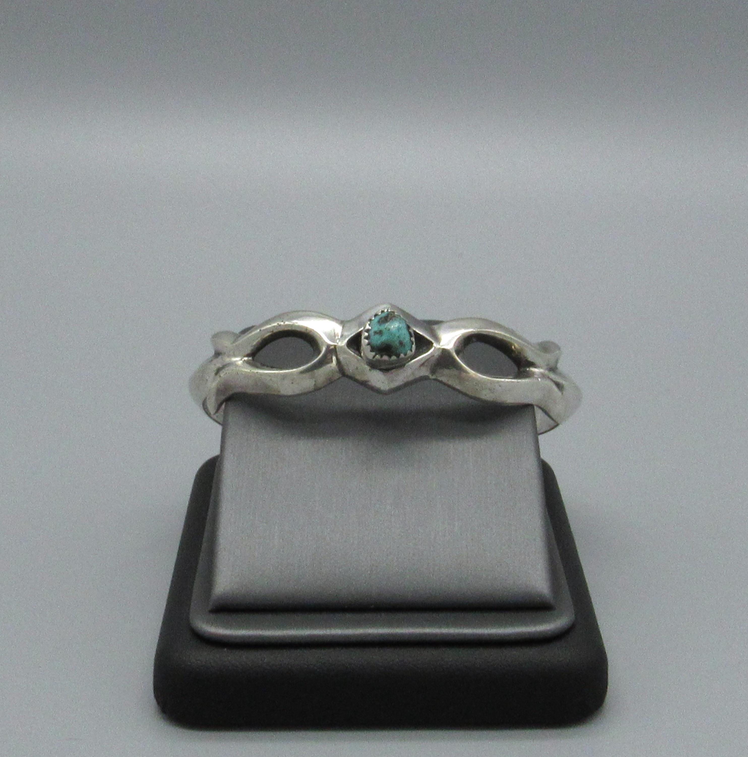 NAVAJO nellie tso ナバホ ネリー•ツォー シルバーバングル Nellie Tso Navajo Native American Sterling Silver Turquoise Cuff
