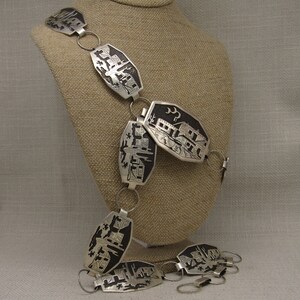 Sterling Silver Handmade Link Concho Belt +