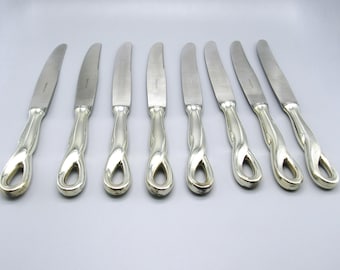 Vintage Sterling Silver Butter Knives by Tiffany & Co. Elsa Peretti Padova