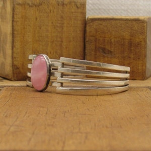 Rose Quartz and Sterling Silver Cuff Bracelet image 3