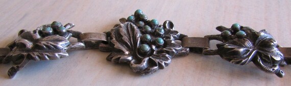 Vintage Sterling silver and Turquoise Grape Clust… - image 2