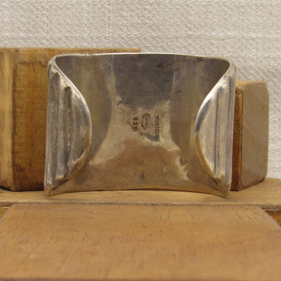 Sterling Silver Vertically Ribbed Cuff Bracelet f… - image 4