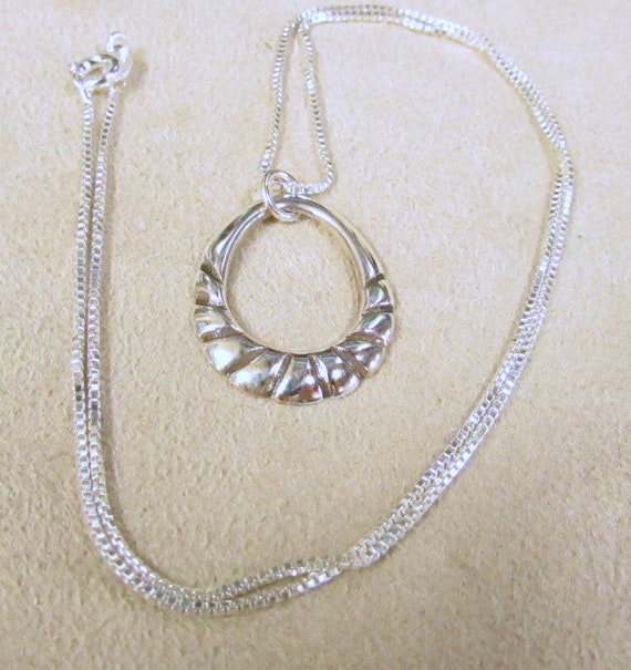 Sterling Silver Necklace + - image 1
