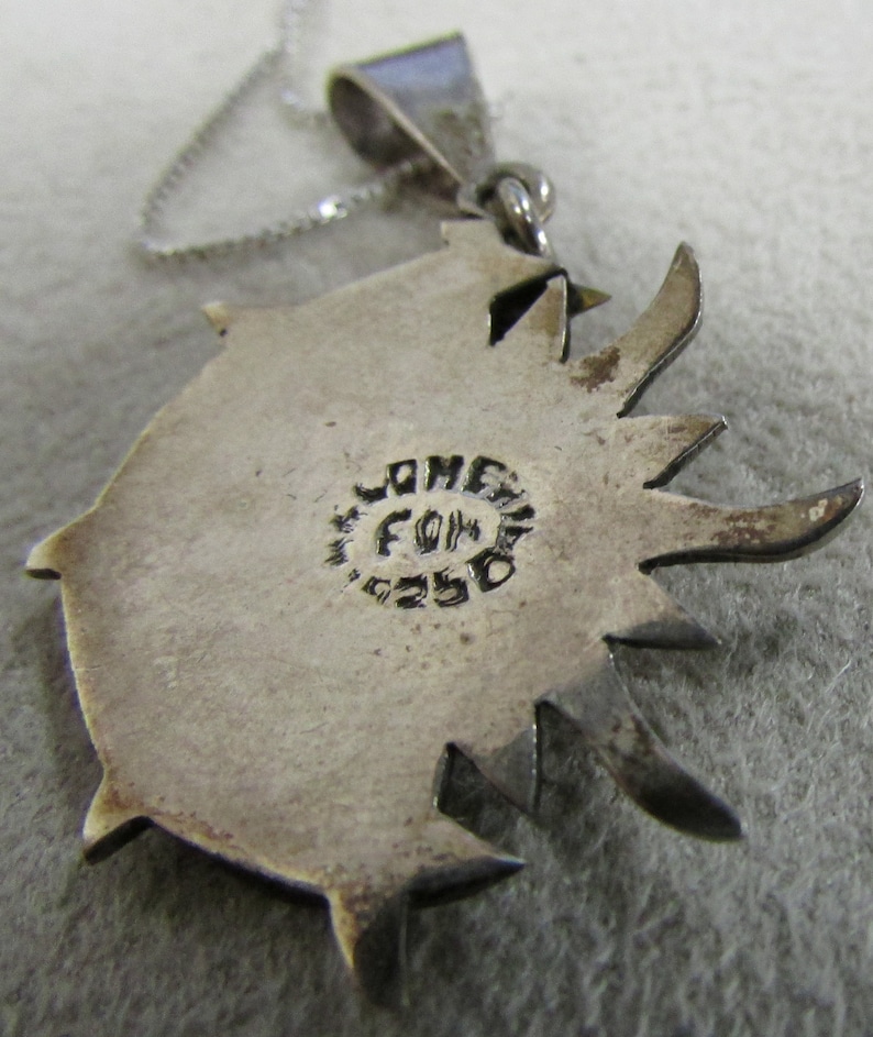 Copper and Brass Sun and Moon Necklace /& Earring Set Sterling Silver