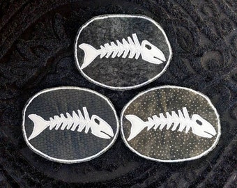 Patch Applique scheletro di pesce