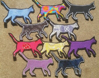 Walking Cat Silhouette patch