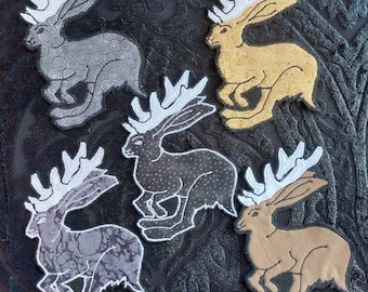 Handmade Jackalope Patch