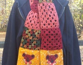 Dancing bear grateful dead scarf with pockets