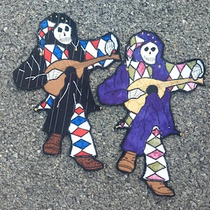 Skeleton Jester Grateful Dead Patch